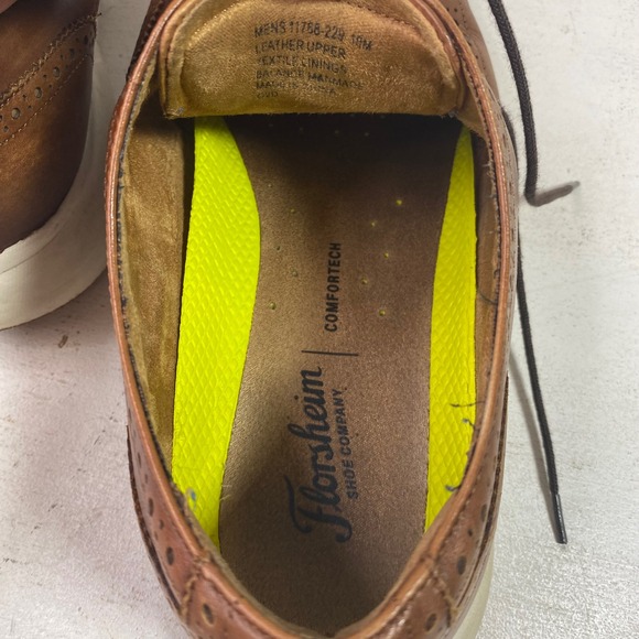 Florsheim Mens 10M Leather Brown Wingtip Oxford Dress Shoes Comfortech main image 11